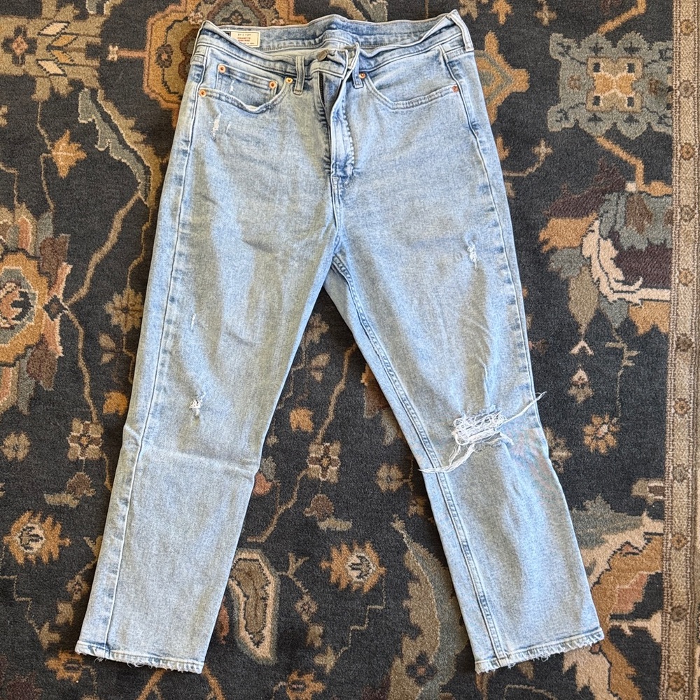 GAP cigarette high rise crop jeans sz 31s/12s